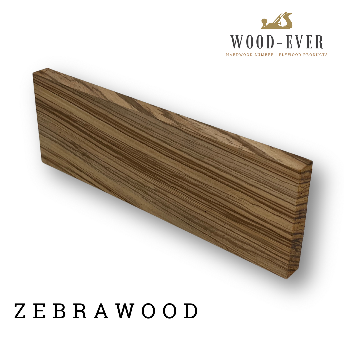 Hardwood Mix- S4S - 3/4" x 4" Merbau, Padauk, Purpleheart, Zebrawood 4-Pack